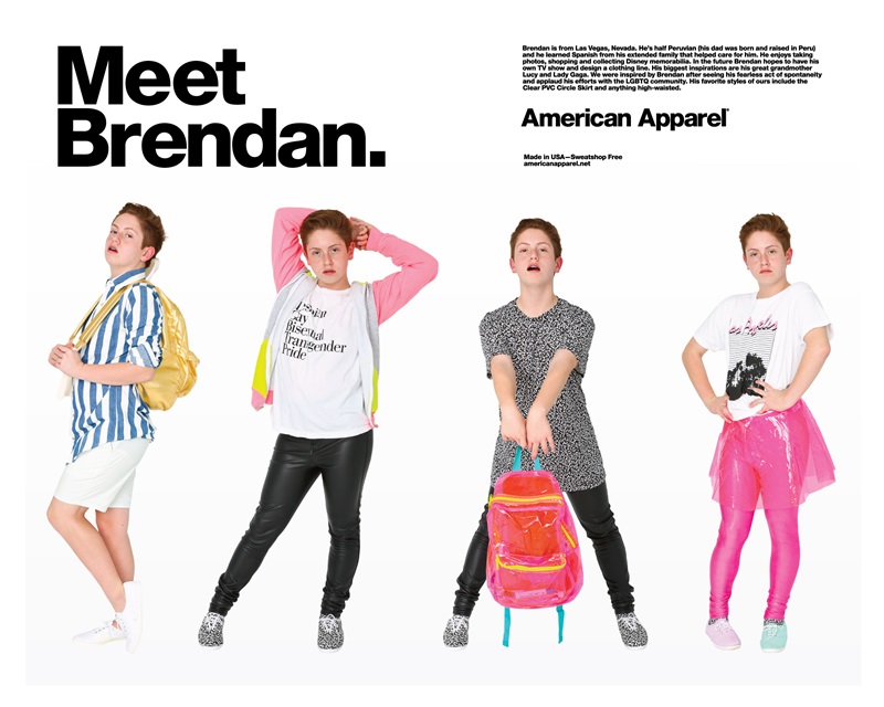 Brendan Jordan, fã da Gaga, estrela campanha