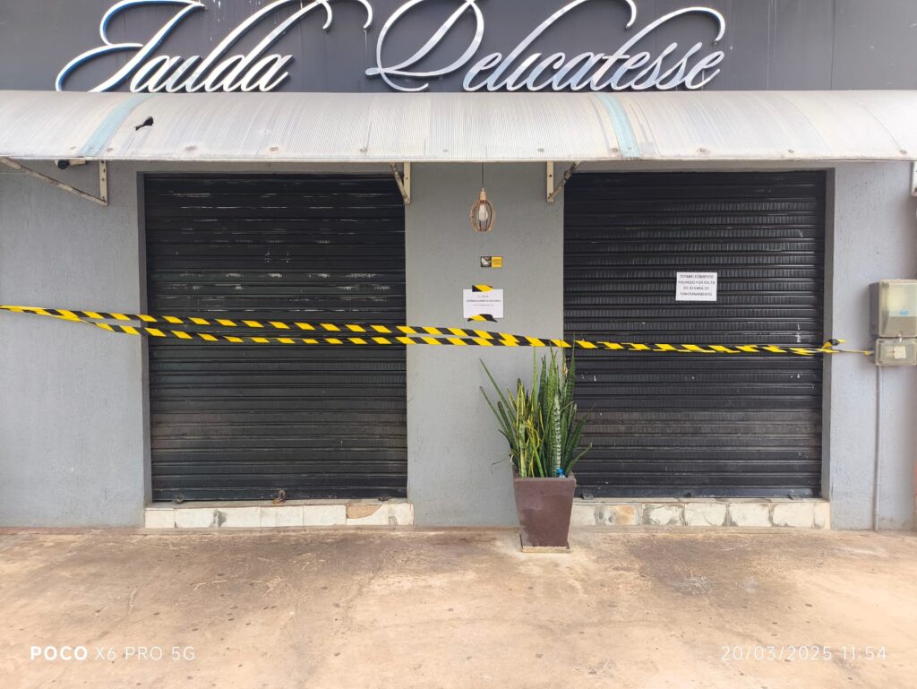 Padaria é interditada por apresentar irregularidades sanitárias