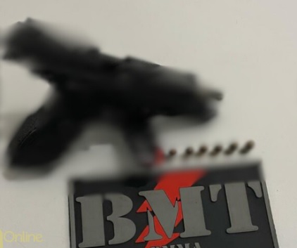 PM prende homem que estava com pistola, no bairro da Aurora
