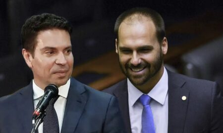Mesa da Câmara declara perda de mandato de Eduardo Bolsonaro e Delegado Ramagem