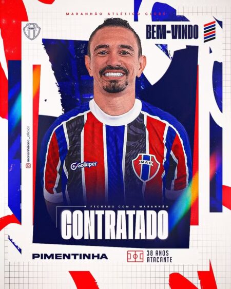 Maranhão anuncia retorno do atacante Pimentinha para a temporada 2026