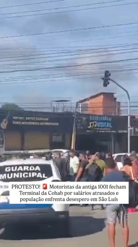 Motoristas da antiga 1001 interditaram o terminal por conta própria após três meses sem salários