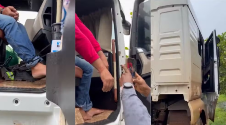 Caminhoneiro é achado amarrado dentro de caminhão com 30 mil litros de diesel roubados na BR-316