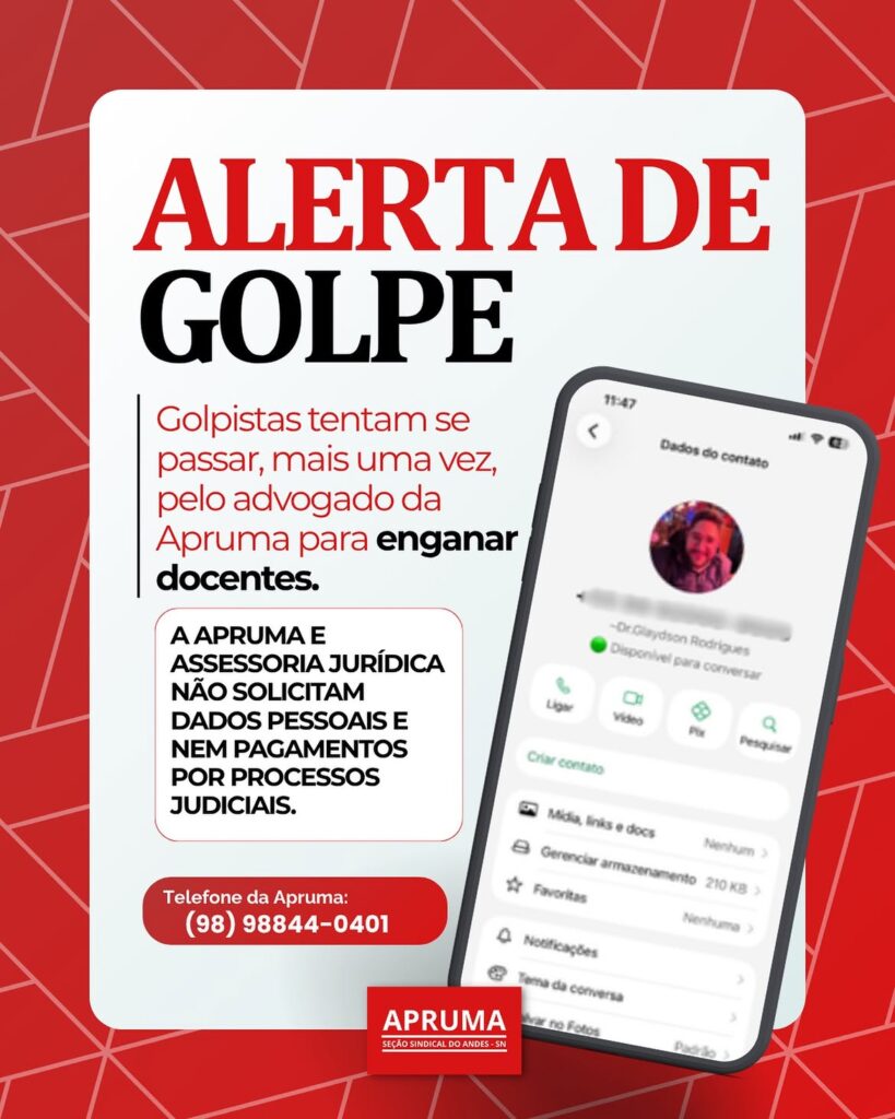 Golpistas usam dados reais de processos para enganar professores da UFMA