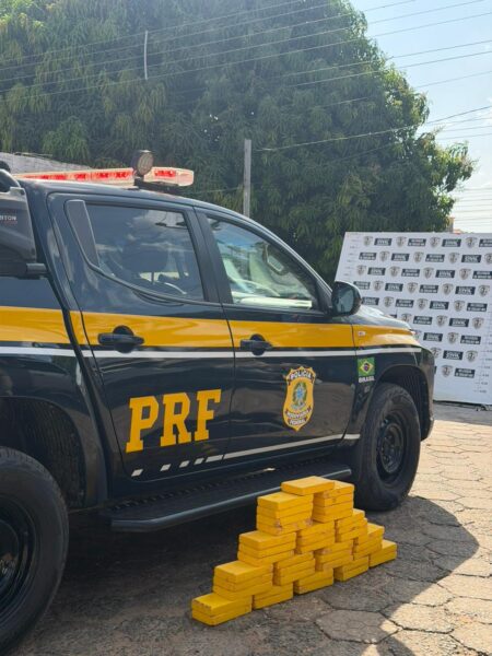 Polícia Rodoviária Federal apreende 40 quilos de cocaína em caminhonete no interior do Maranhão