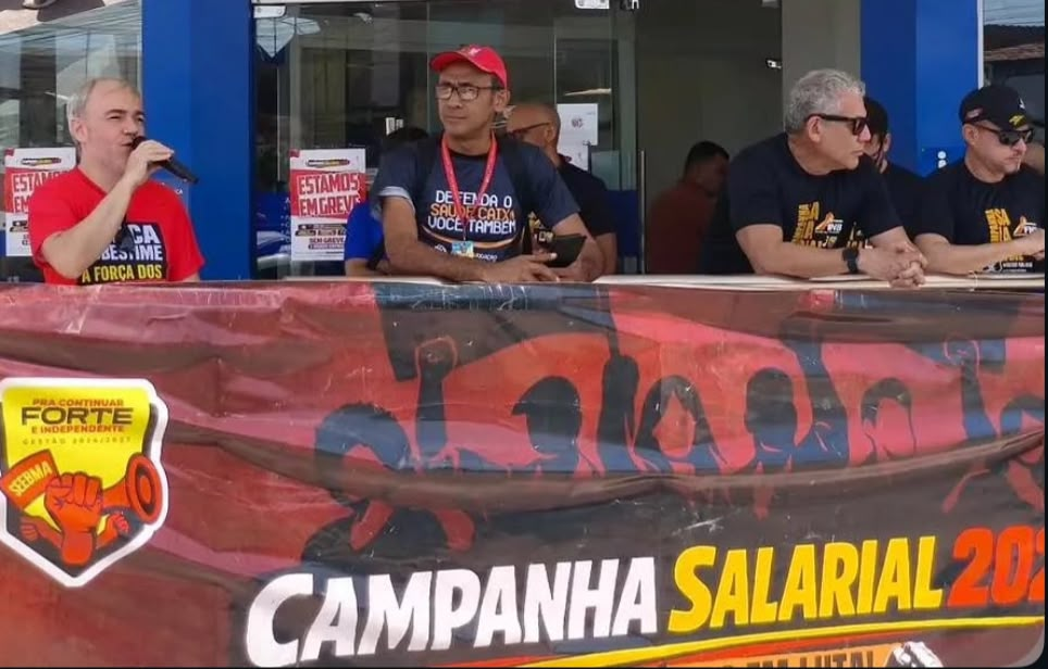 Greve dos bancários chega ao nono dia com Caixa e Banco da Amazônia mobilizados no Maranhão