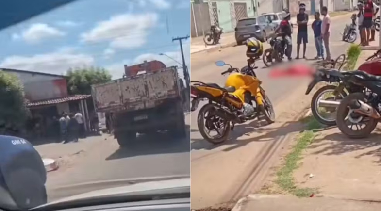 Criança de 12 anos morre atropelada por caminhão-caçamba em Imperatriz