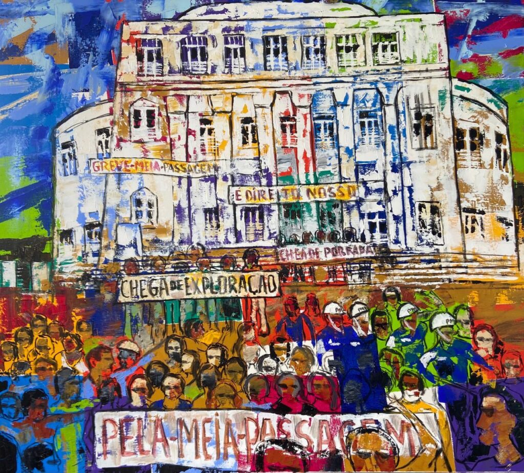 FMRB abre exposição “40 Anos da Democracia – Entre Traços e Cores”, do artista plástico Betto Pereira