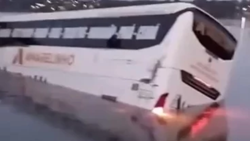 Ônibus cai no Rio Tocantins e interrompe travessia entre TO e MA