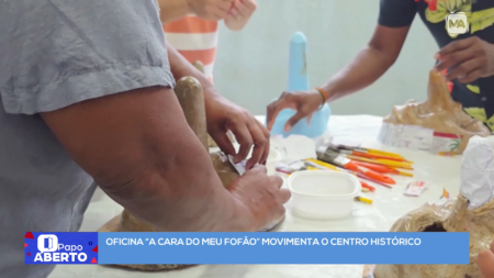 Oficina no centro histórico de São Luís resgata a arte tradicional das máscaras de fofão
