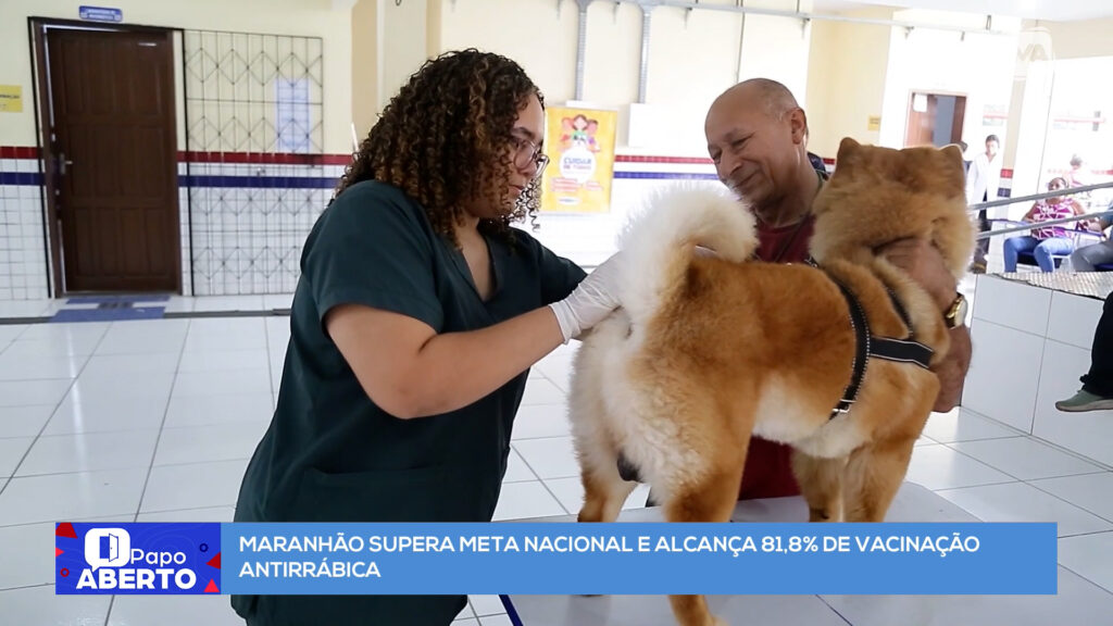 Maranhão supera meta nacional e atinge 81,8% de cobertura na vacinação antirrábica