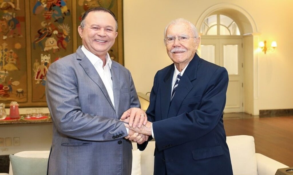 Ex-presidente Sarney visita governador e destaca obras em São Luís