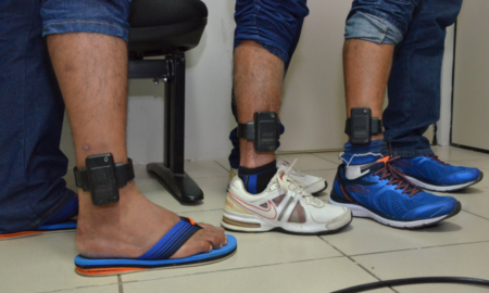 Tornozeleira eletrônica para agressor vira regra em casos de risco a mulher e crianças