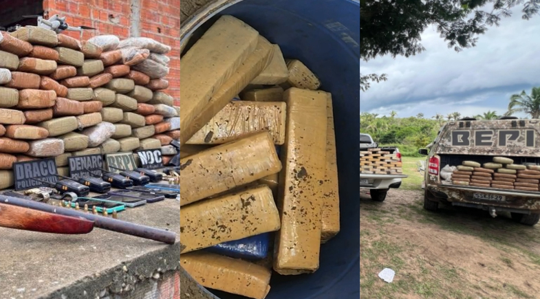 Operação no Maranhão apreende quase uma tonelada de drogas em sítio na divisa com o Piauí