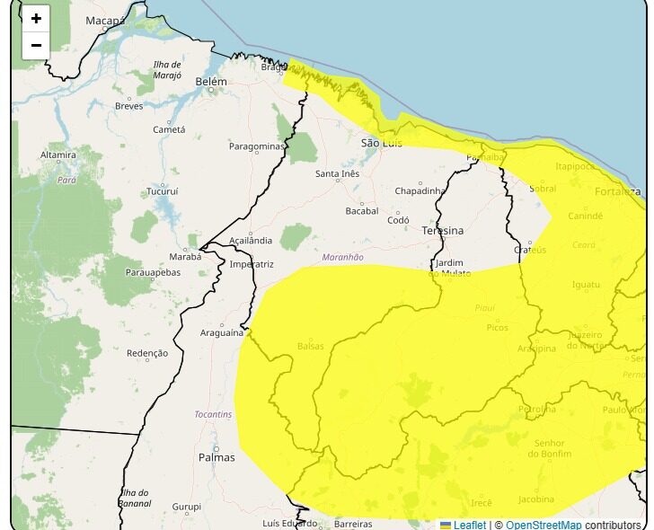 Defesa Civil alerta para vendavais e baixa umidade no Maranhão